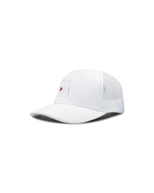 Reebok White Woven Patch Vector Trucker Cap