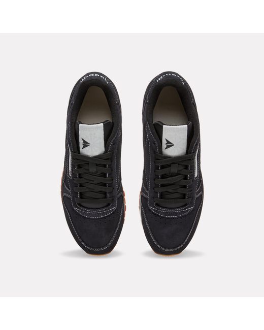 Reebok Black Classic Leather Sneakers