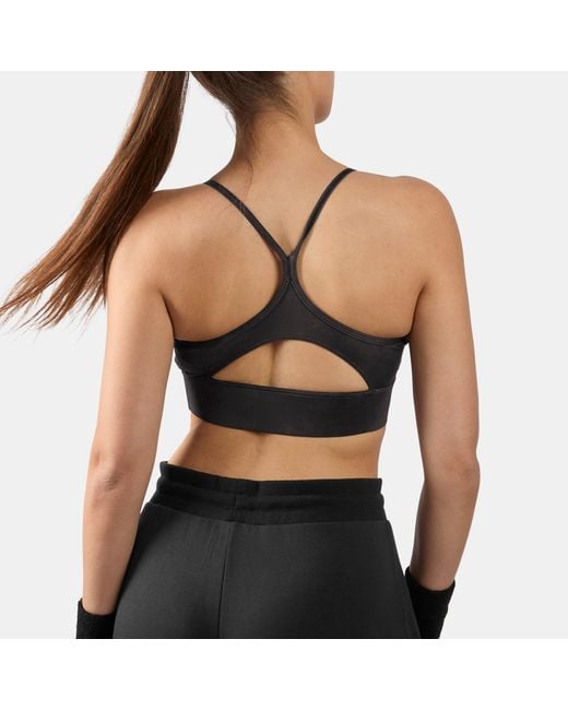 Reebok Black Id Train Printed Tri-Back Sports Bra
