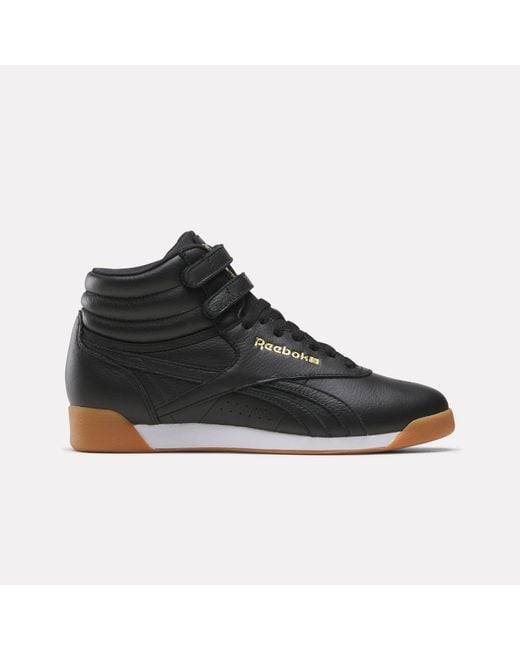 Reebok Black Freestyle Hi Trainers