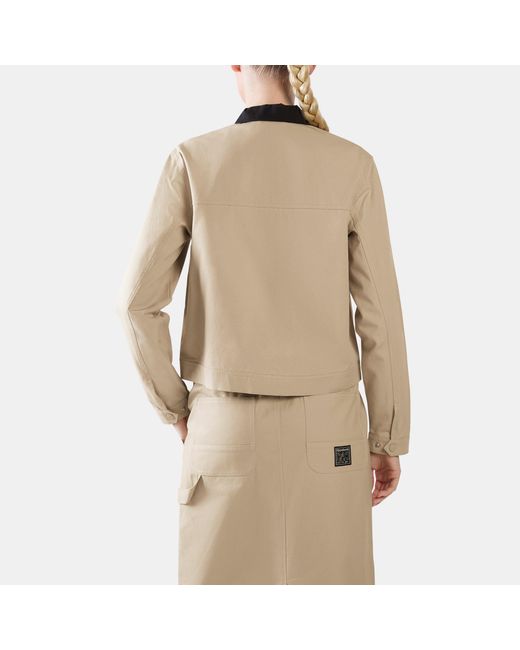 Reebok Natural Workwear Cropped Canvas Jacket