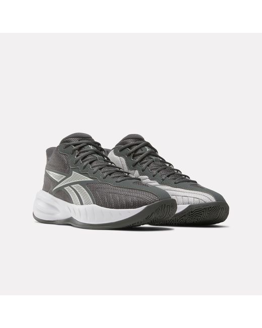 Reebok Gray Press Basketball Shoes