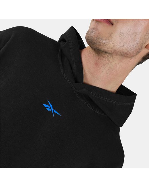 Reebok Black Athlete Doubleknit Hoodie
