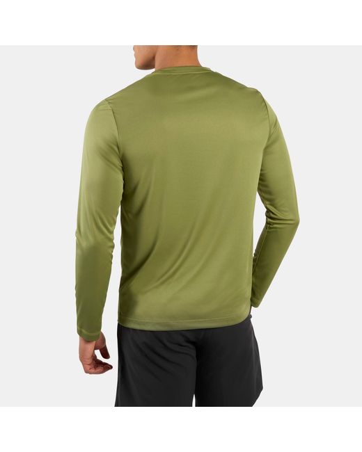 Reebok Green Id Train Long Sleeve Tech T-Shirt for men