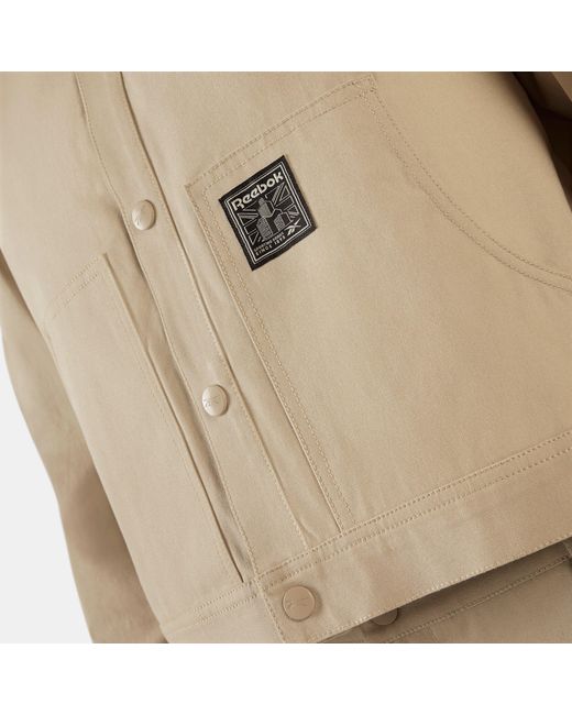 Reebok Natural Workwear Cropped Canvas Jacket