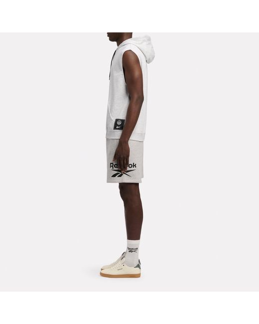 Reebok Natural Id 1-Color Logo Fleece Shorts