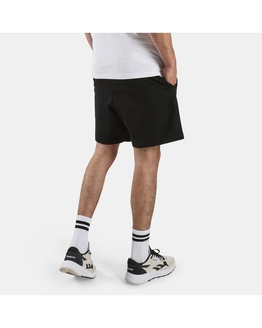 Reebok White Id Small Logo Shorts for men