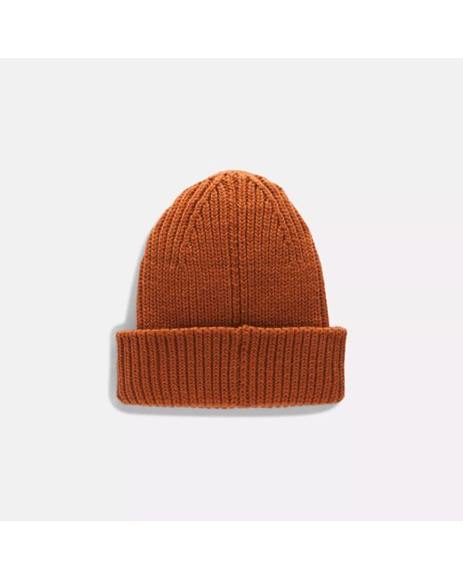 Reebok Brown Chunky Rib Cuff Beanie