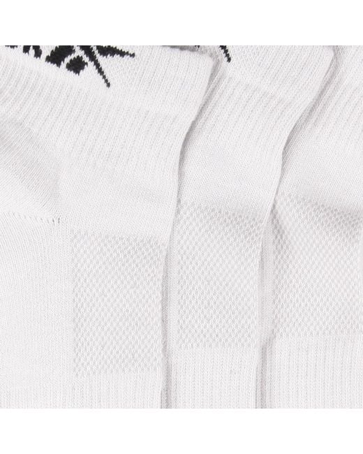 Reebok 3-Pack Sports Essentials Ankle Socksunisex, Afmeting in het White