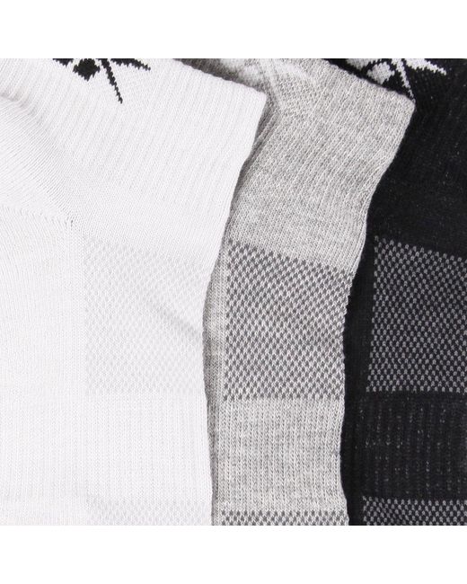 Reebok 3-Pack Sports Essentials Ankle Socksunisex, Afmeting in het Multicolor