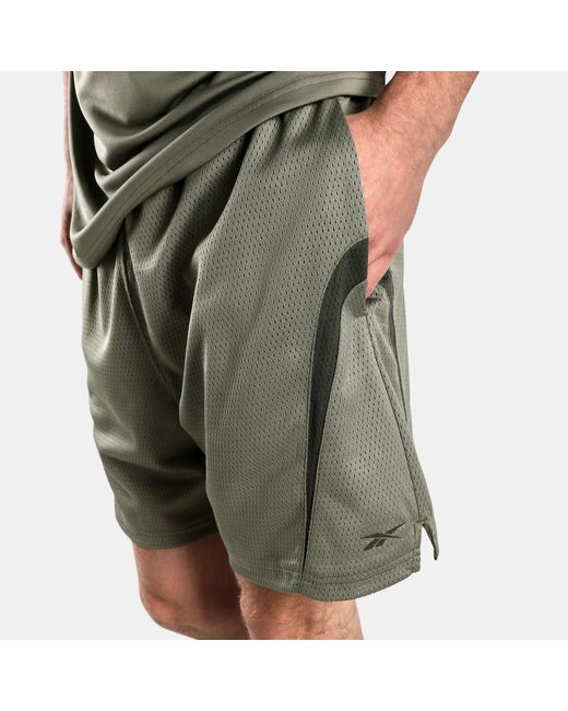 Reebok Rbk.Basketbalmeshshorts, Afmeting in het Green