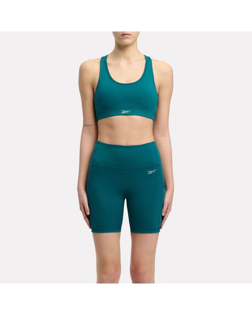 Reebok Green Lux Speed Racerback Bra