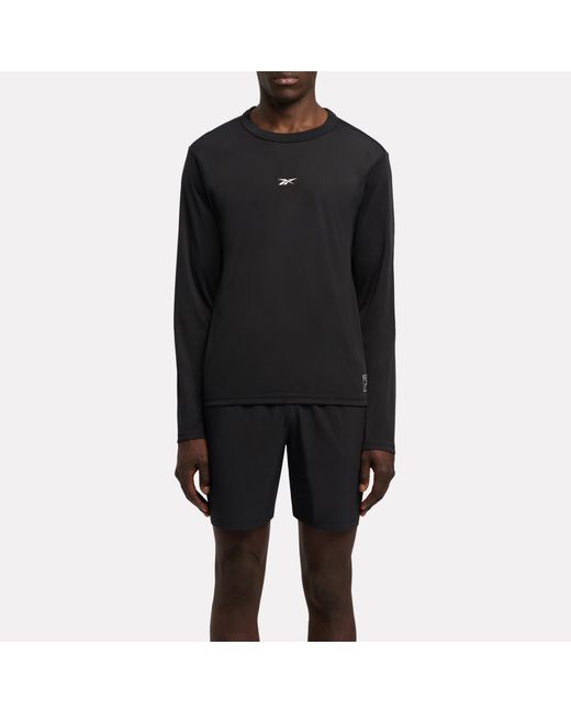 Reebok Black Id Basketball Long Sleeve Shooting T-Shirt