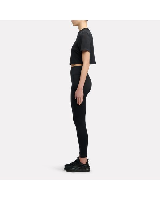 Reebok Black Id Train Cropped T-Shirt
