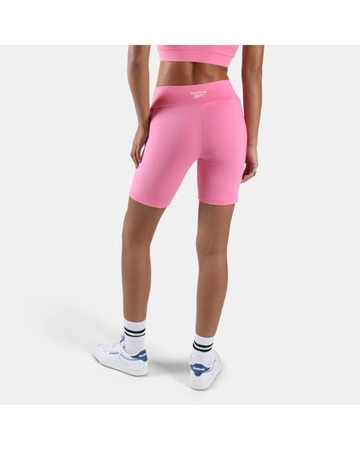 Reebok Pink Frida Small Logo Cycle Short
