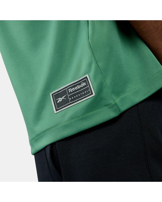 Reebok Green Id Basketball Relaxed T-Shirt