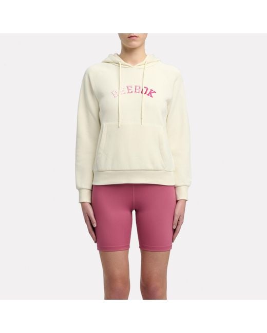 Reebok Red Ombre Logo Fleece Hoodie