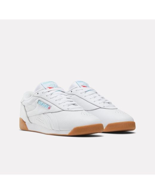 Reebok White Freestyle Low Trainers