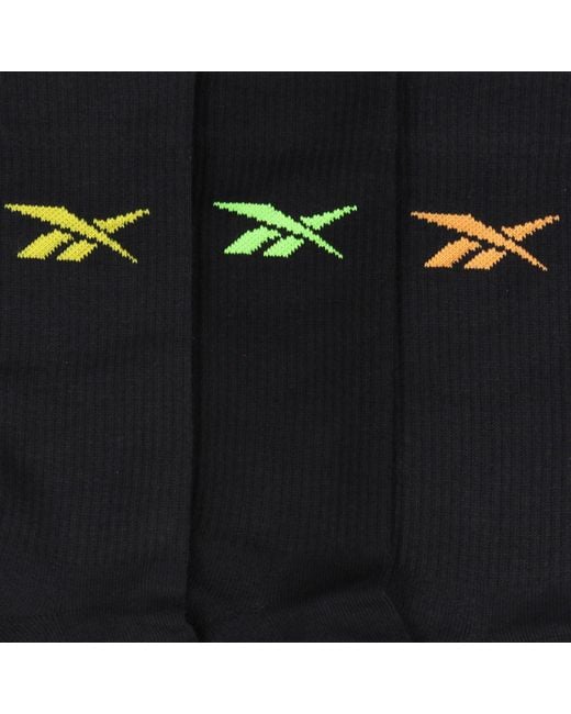 Reebok 3 Pairs Sports Essentials Crewunisex, Afmeting in het Black