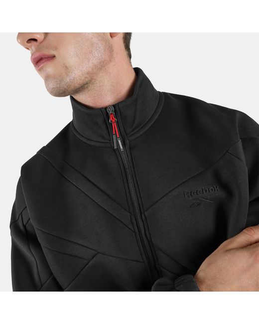 Reebok Dreamblend Spacer Vector Trainingsjackunisex, Afmeting in het Black