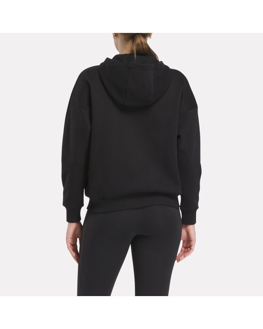 Reebok Black X F45 Training Relaxed Zip Hoodie