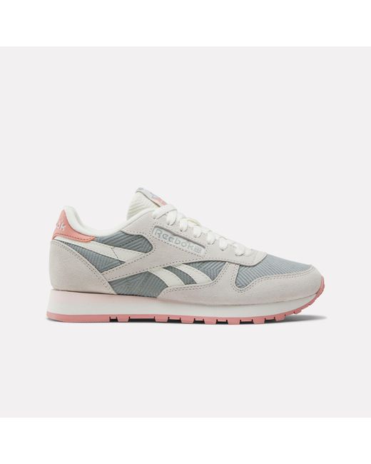 Reebok Gray Classic Leather Trainers