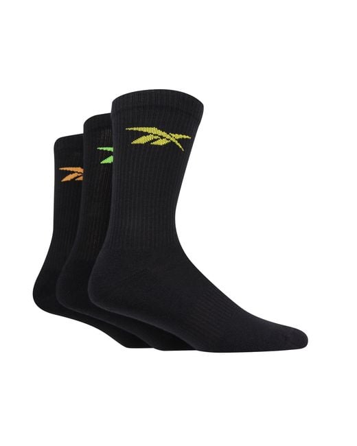 Reebok 3 Pairs Sports Essentials Crewunisex, Afmeting in het Black