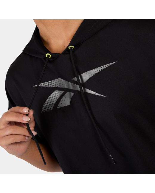 Reebok Black Lab Cropped Hoodie