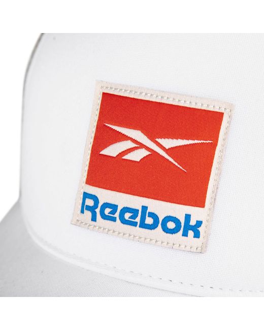 Reebok White Vintage Trucker Cap