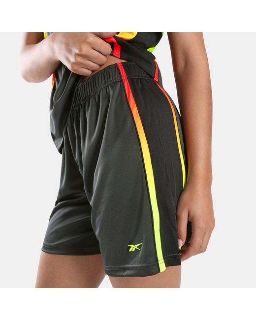 Reebok Black Sidewinder Football 6" Shorts