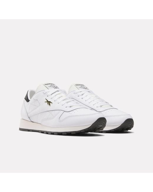 Reebok White Classic Leather Sneakers