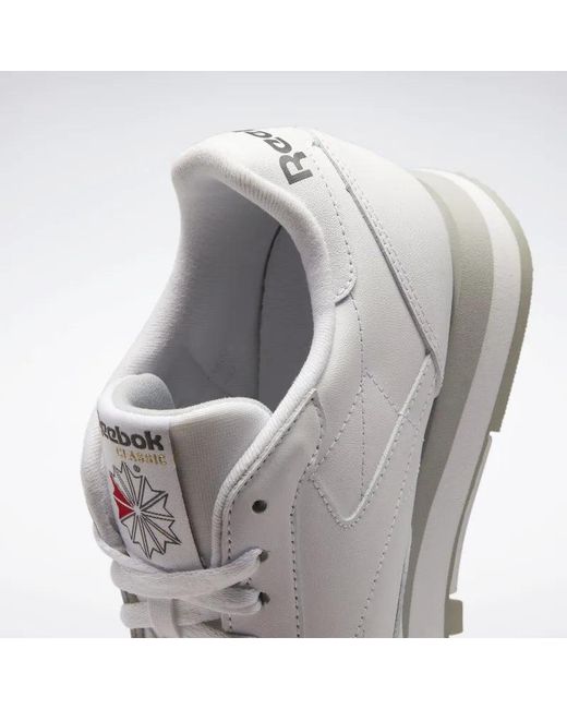 Reebok White Classic Leather Sneakers
