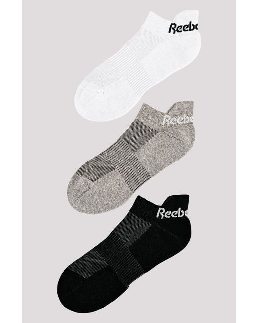 Reebok 3 Pairs Sports Essentials Low Socksunisex, Afmeting in het Gray