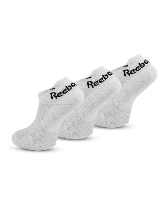 Reebok White Sports Essentials Low Socks (3 Pack)