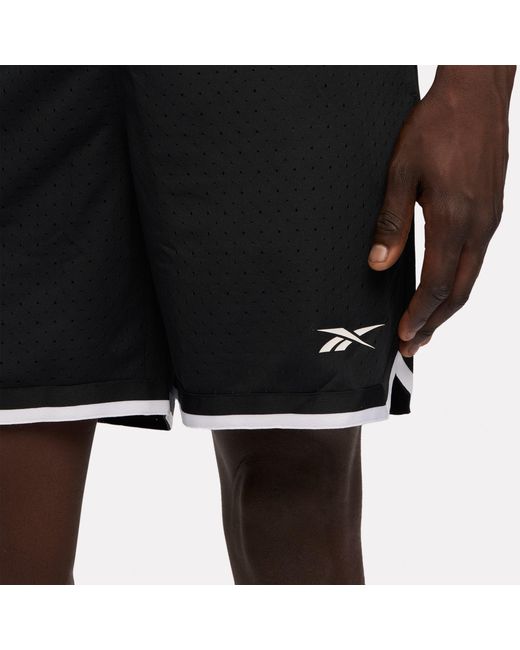 Reebok Black Rbk.B 7" Basketball Transition Shorts