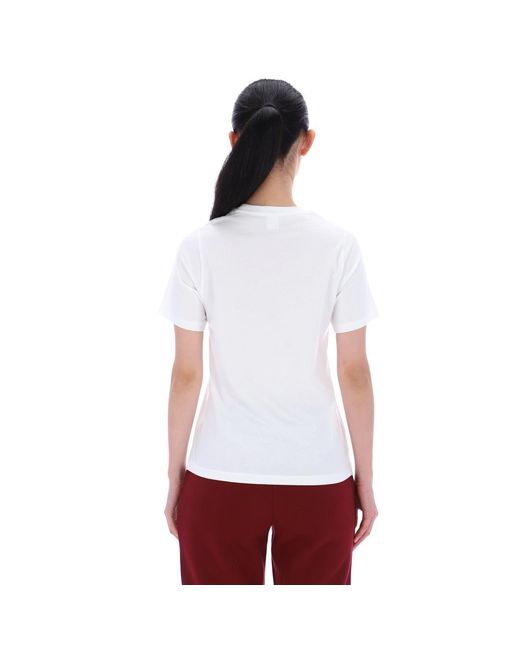 Reebok White Id Big Logo Crewneck Short Sleeve Tee