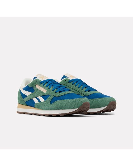 Reebok Blue Classic Leather Sneakers
