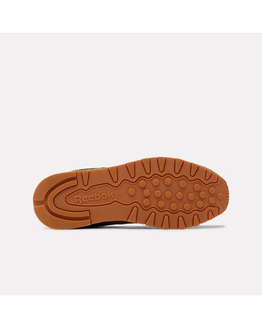 Reebok Green Classic Leather Sneakers