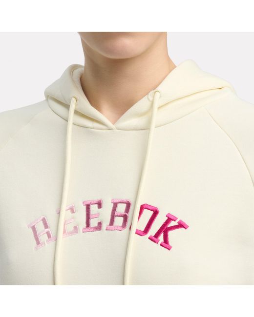 Reebok Red Ombre Logo Fleece Hoodie
