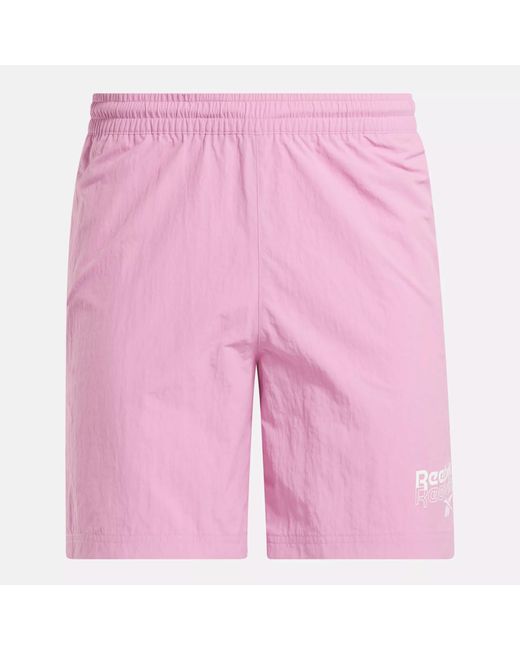 Reebok Pink Identity Brand Proud Shorts for men