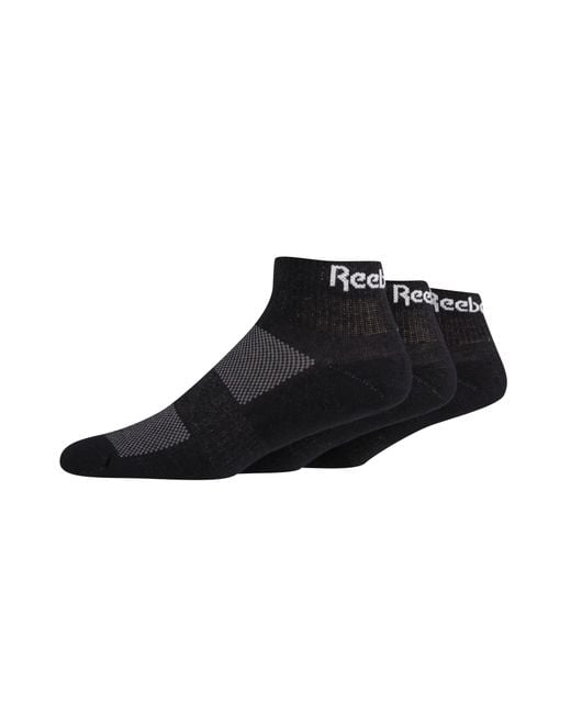 Reebok 3-Pack Sports Essentials Ankle Socksunisex, Afmeting in het Black