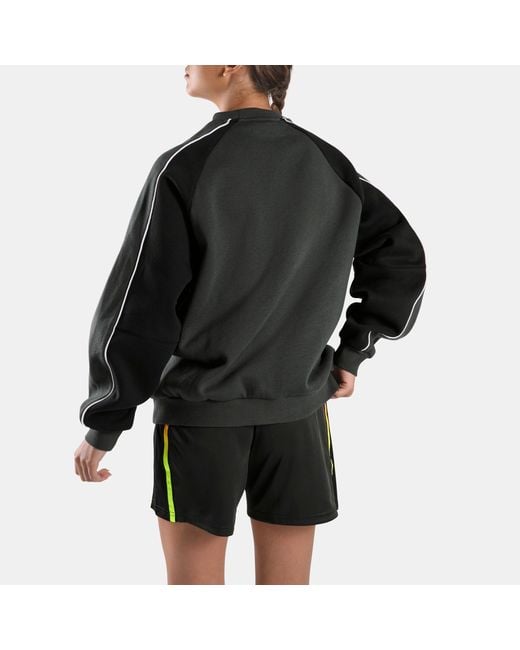 Reebok Black Sidewinder Football Crewneck Sweatshirt