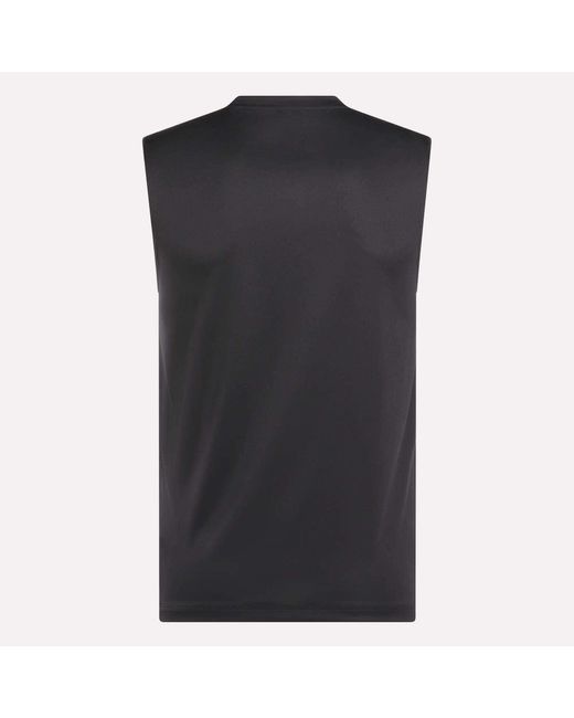 Reebok Black Sleeveless Tech Training T-Shirt for men