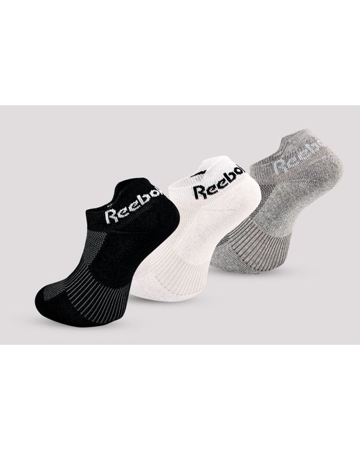 Reebok Gray Sports Essentials Low Socks (3 Pack)