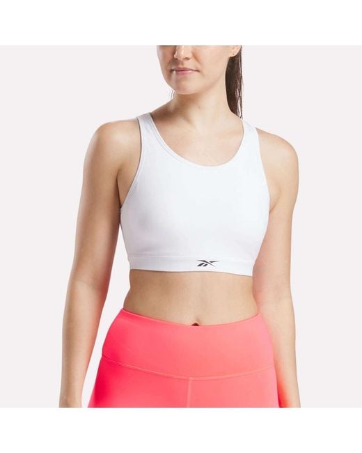 Reebok White Core High-Impact Bra