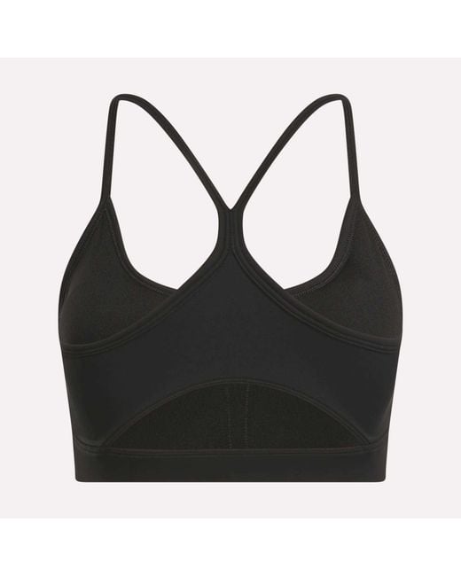 Reebok Black Id Train Tri-Back Sports Bra
