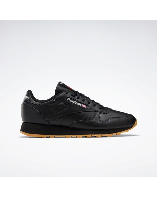 Reebok Black Classic Leather Sneakers, /Pure