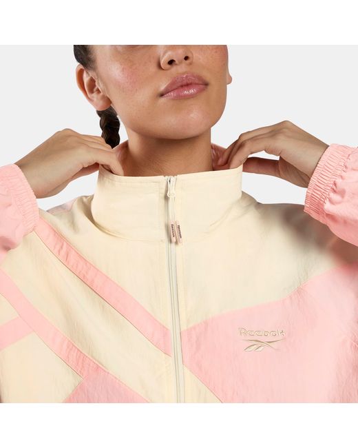 Reebok Pink Icon Open Hem Tracktop