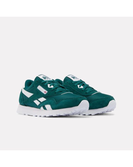 Reebok Green Classic Nylon Junior Trainers