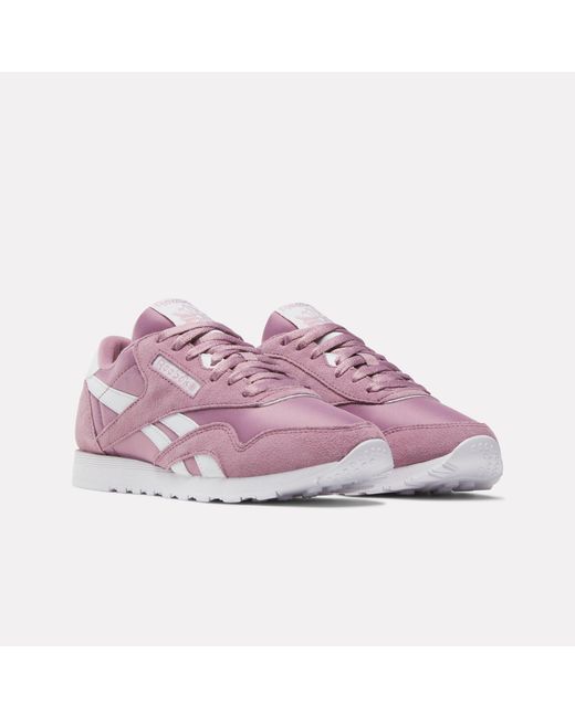 Reebok Purple Classic Nylon Trainers